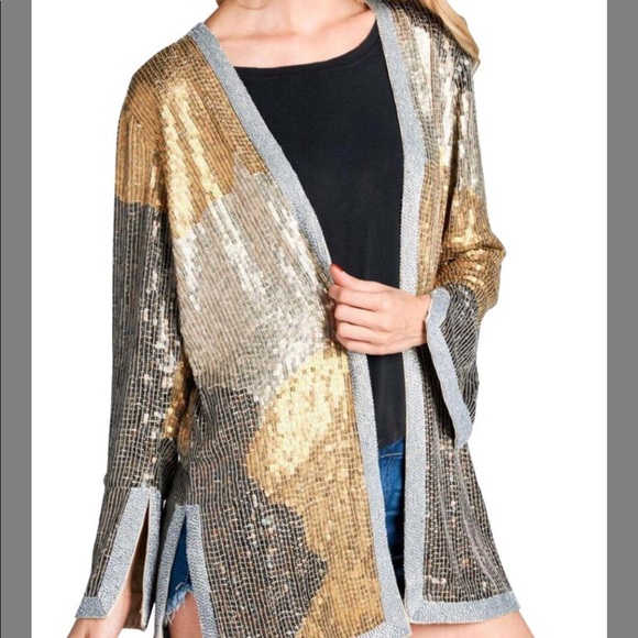 Sequin Duster Jacket Cardigan | Poshmark